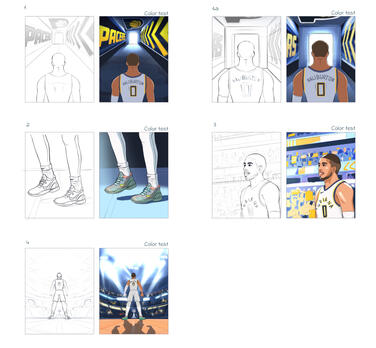 Indiana Pacers Opening Night video storyboard